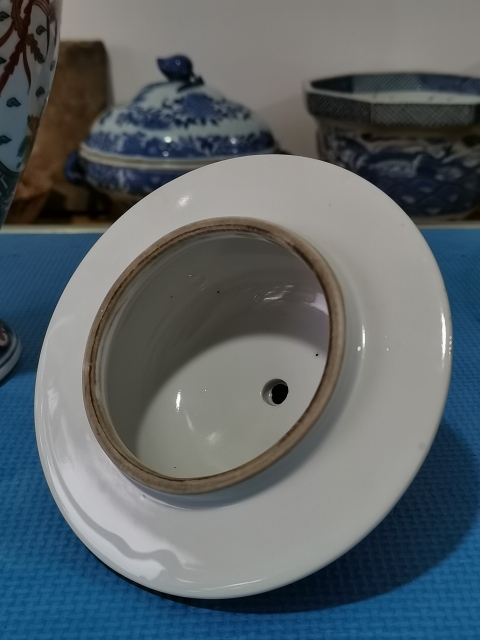 古玩陶瓷【大氣將軍罐】民國青花五彩描金將軍罐拍賣,當(dāng)前價(jià)格500元