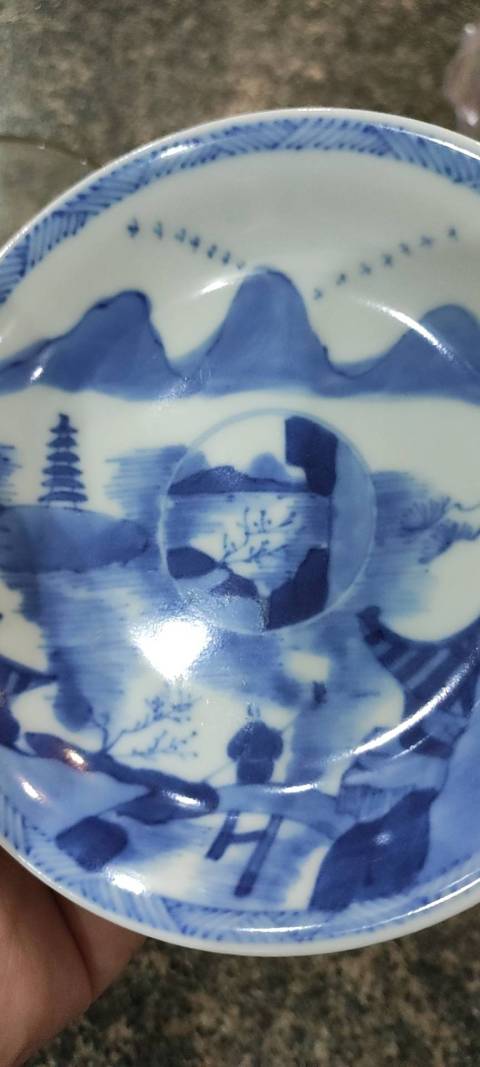 古玩陶瓷青花杯盞一套拍賣,當前價格4000元