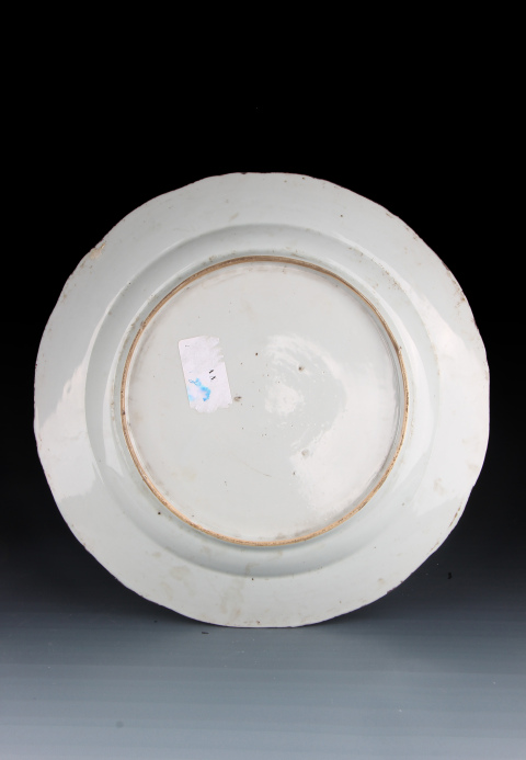 古玩陶瓷5727】清雍正??琺瑯彩西洋花卉紋花口盤拍賣,當(dāng)前價格9800元