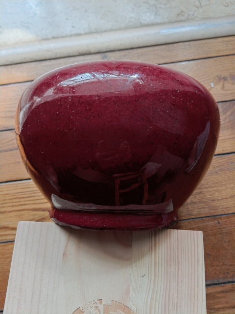 古玩陶瓷清乾隆.紅釉標本拍賣,當前價格1500元