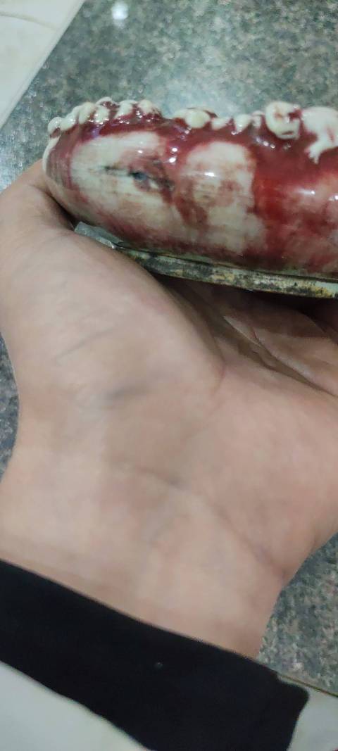 古玩陶瓷紅釉洗拍賣,當前價格6800元