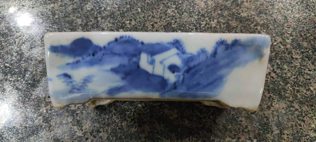 古玩陶瓷青花水仙盆拍賣(mài)，當(dāng)前價(jià)格5000元