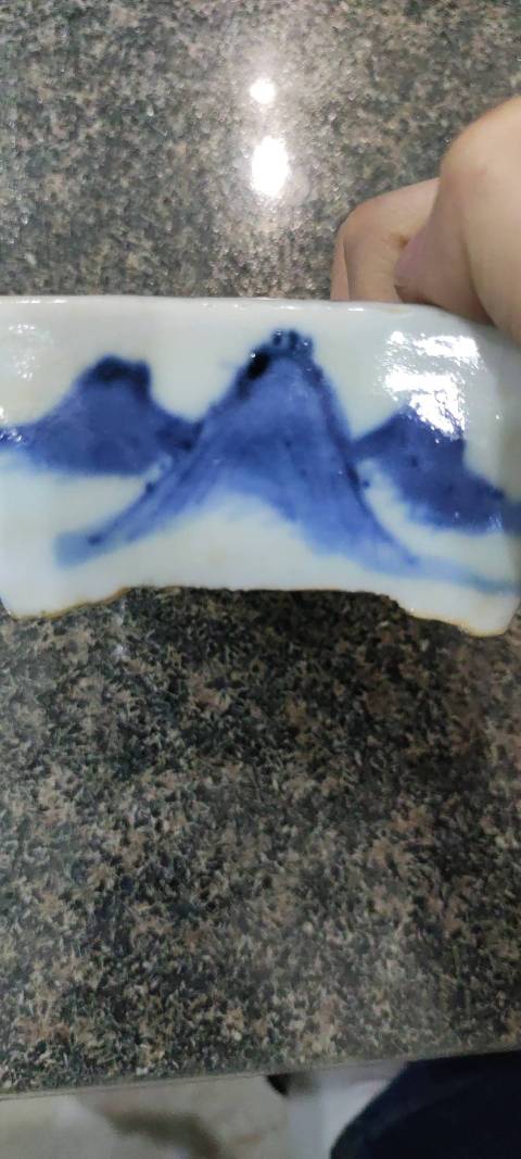 古玩陶瓷青花水仙盆拍賣(mài)，當(dāng)前價(jià)格5000元