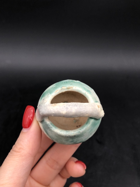 古玩陶瓷五代邢窯提籃水盂拍賣，當前價格0元