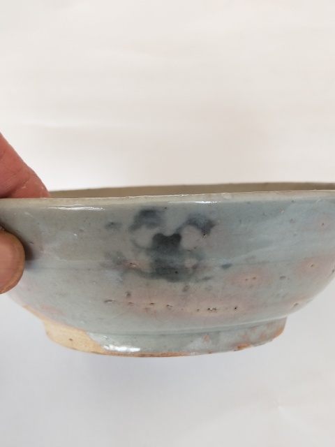 古玩陶瓷【實物保真】明代.青瓷青花花卉紋碗拍賣，當前價格398元