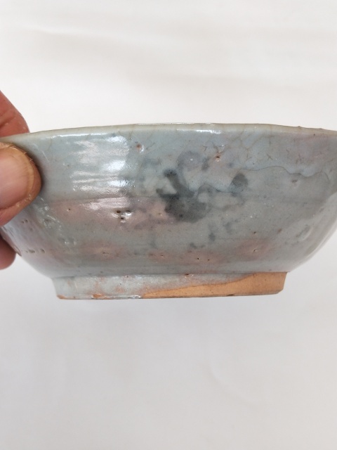 古玩陶瓷【實物保真】明代.青瓷青花花卉紋碗拍賣，當前價格398元