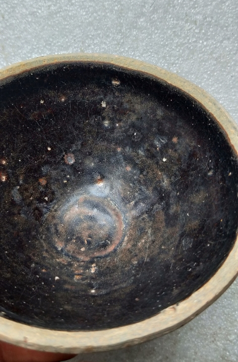 古玩陶瓷宋代 吉州窯臥足 黑釉茶盞拍賣,當前價格1999元