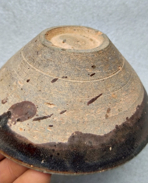 古玩陶瓷宋代 吉州窯臥足 黑釉茶盞拍賣,當前價格1999元