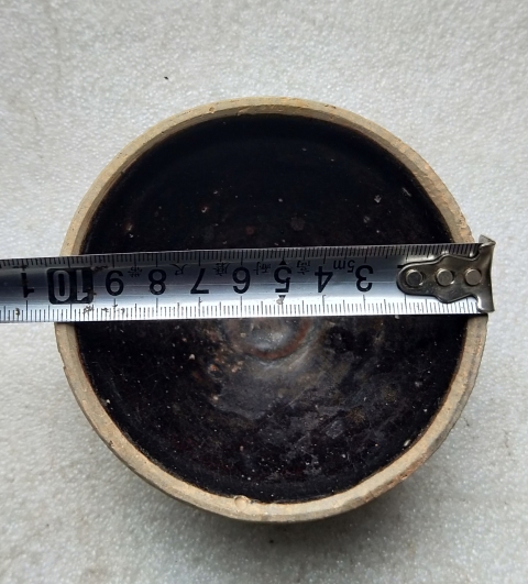 古玩陶瓷宋代 吉州窯臥足 黑釉茶盞拍賣,當前價格1999元
