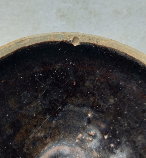古玩陶瓷宋代 吉州窯臥足 黑釉茶盞拍賣,當前價格1999元