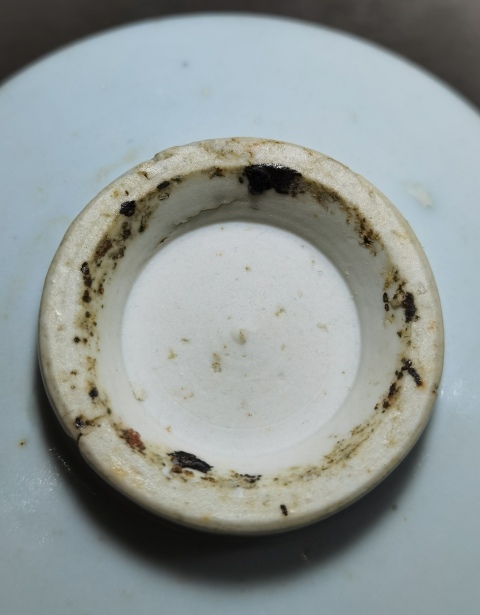 古玩陶瓷卵白釉樞府款折腰碗拍賣,當前價格30000元