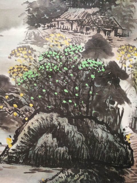 古玩字畫河南美協會員吳道子書畫院院長任森雨江南早春拍賣，當前價格299元