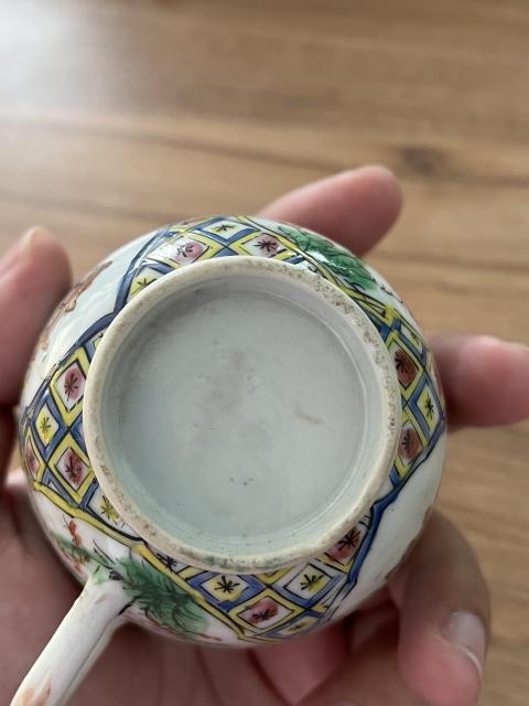 古玩陶瓷廣彩杯盤拍賣,當前價格1200元