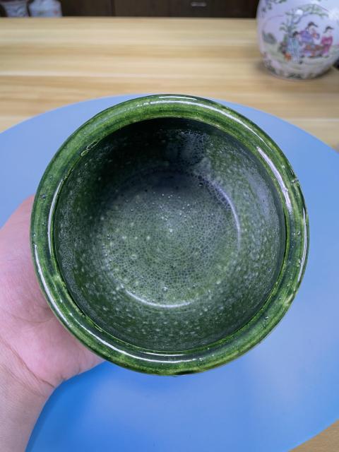 古玩陶瓷民國(guó)?綠釉筆洗拍賣,當(dāng)前價(jià)格699元