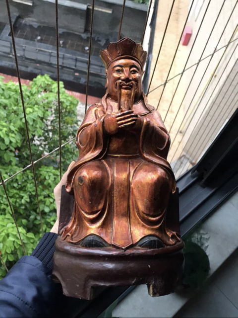 古玩雜項清代木雕造像拍賣,當(dāng)前價格6500元