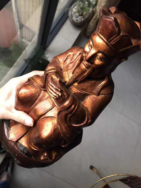 古玩雜項清代木雕造像拍賣,當(dāng)前價格6500元