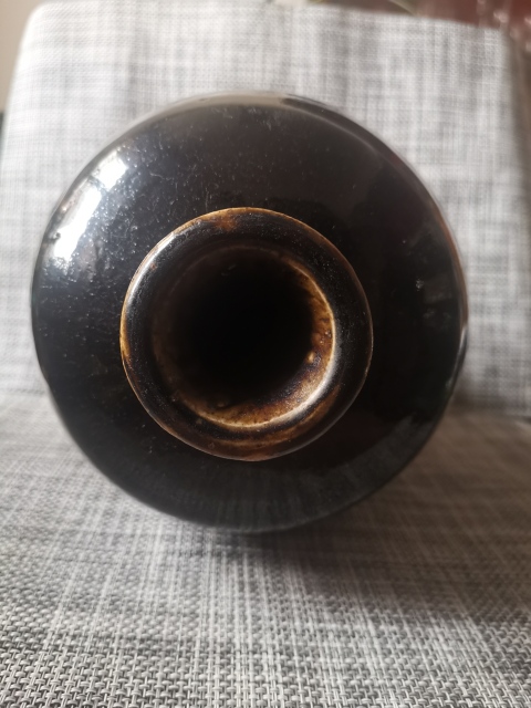 古玩陶瓷明代,磁州窯,黑釉大梅瓶拍賣(mài),當(dāng)前價(jià)格3333元