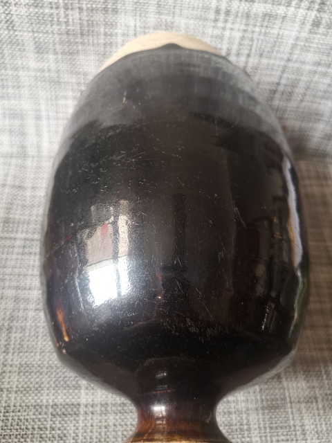 古玩陶瓷明代,磁州窯,黑釉大梅瓶拍賣(mài),當(dāng)前價(jià)格3333元