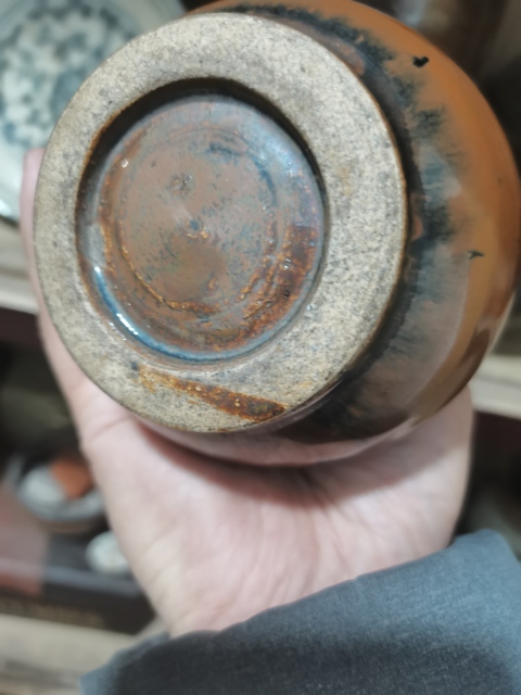 古玩陶瓷山西窯口紫金釉蘋果尊拍賣，當前價格3999元