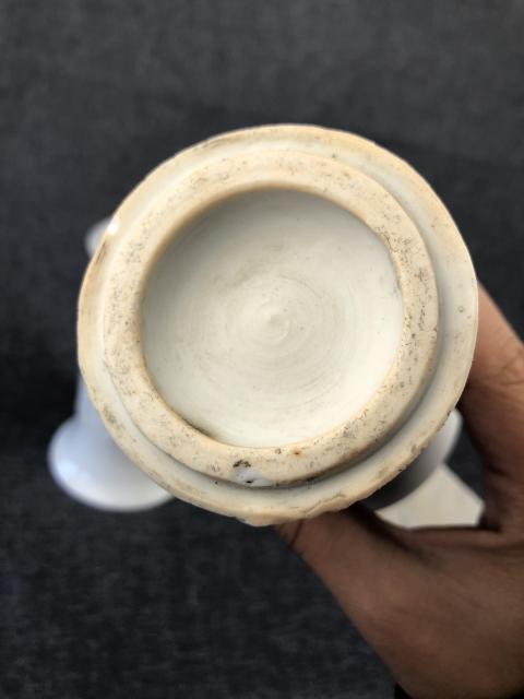 古玩陶瓷清末民初?德化窯花觚拍賣，當前價格1200元