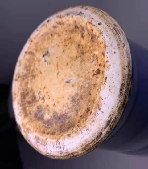 古玩陶瓷明早期風格祭藍釉梅瓶拍賣，當前價格360000元