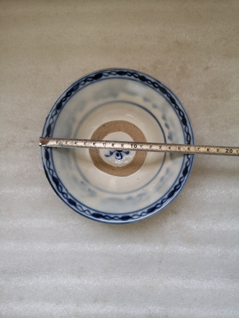 古玩陶瓷磁州窯青花花卉紋碗拍賣,當前價格450元