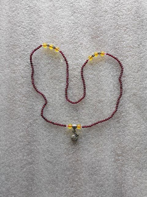 古玩玉器石榴石項鏈拍賣,當前價格298元