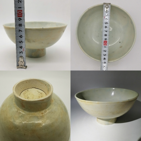 古玩陶瓷景德鎮窯白釉高足貢碗拍賣,當前價格1600元