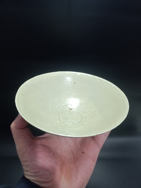 古玩陶瓷【宋代】景德鎮窯系青白釉斗笠碗拍賣,當前價格1元