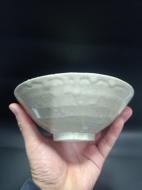 古玩陶瓷【宋代】景德鎮窯系青白釉斗笠碗拍賣,當前價格1元