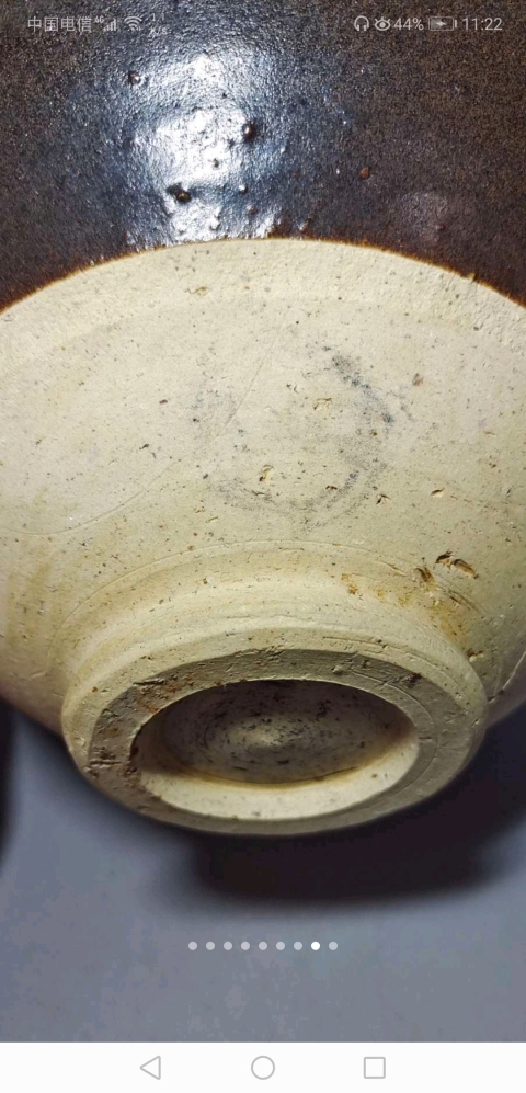 古玩陶瓷臨汾窯褐釉折沿碗拍賣,當前價格2298元