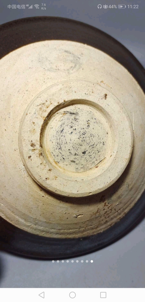 古玩陶瓷臨汾窯褐釉折沿碗拍賣,當前價格2298元
