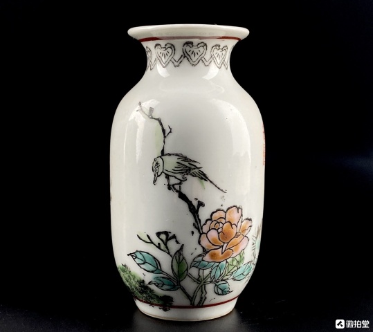 中国　粉彩　花鳥紋茶入　洪憲年製　送料込み0930 中国 粉彩 花鳥紋茶入 洪憲年製 送料込み0930 （Yahoo