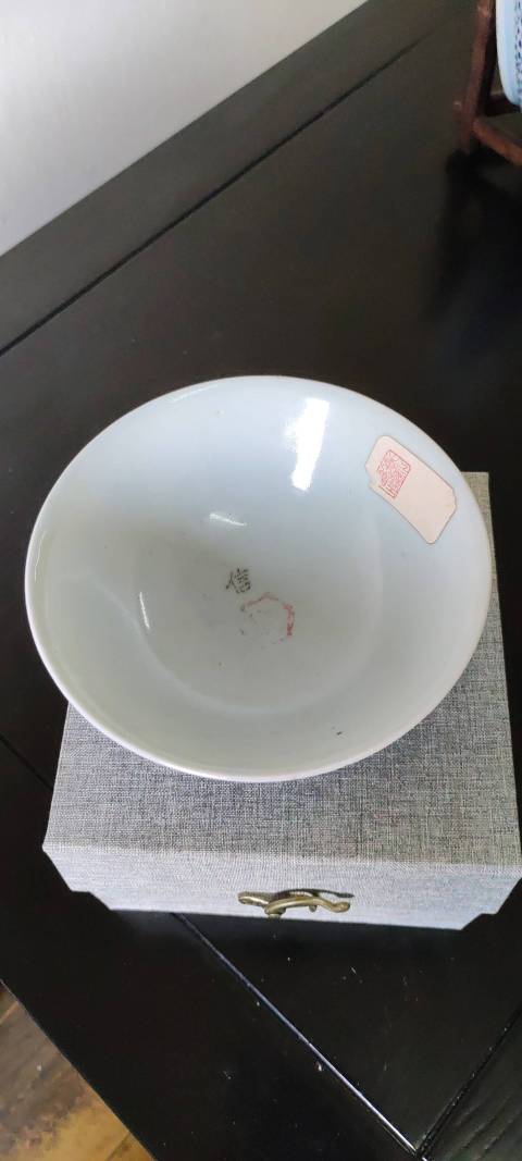 古玩陶瓷青花淡描花卉紋碗拍賣,當前價格4000元