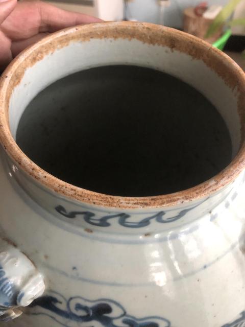 古玩陶瓷龍紋青花四系將軍罐拍賣，當前價格5000元