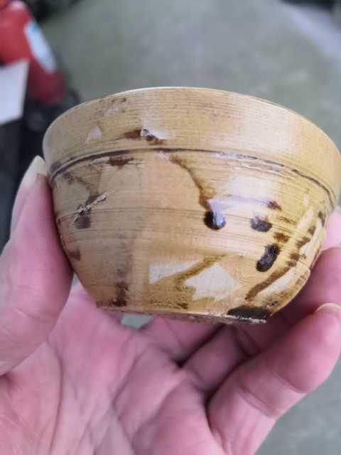 古玩陶瓷福建窯口醬釉杯拍賣，當前價格200元