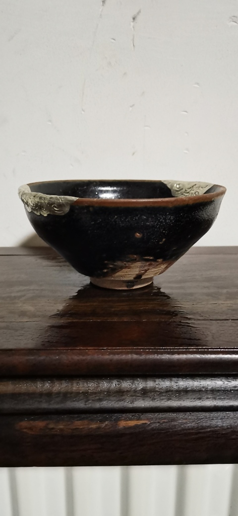 古玩陶瓷黑釉盞拍賣,當(dāng)前價(jià)格1000元