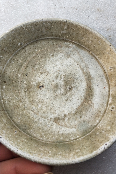 古玩陶瓷唐代 越窯臥足 青釉盤拍賣，當前價格999元