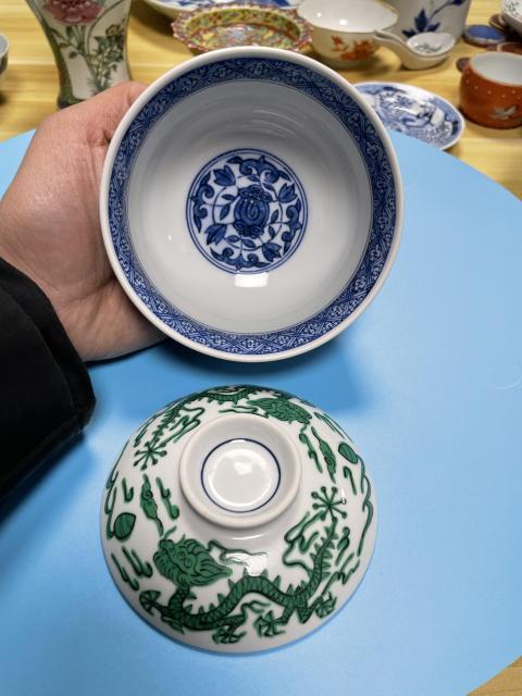古玩陶瓷精品 青花綠彩龍紋蓋碗(仿明代官窯龍)拍賣,當(dāng)前價(jià)格820元