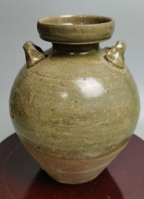 古玩陶瓷精美兩晉青釉雙系盤(pán)口壺拍賣(mài),當(dāng)前價(jià)格1元