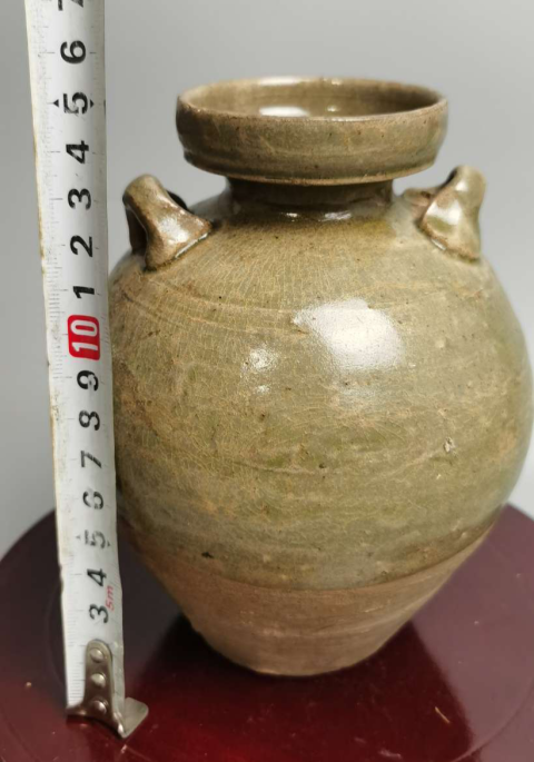 古玩陶瓷精美兩晉青釉雙系盤(pán)口壺拍賣(mài),當(dāng)前價(jià)格1元