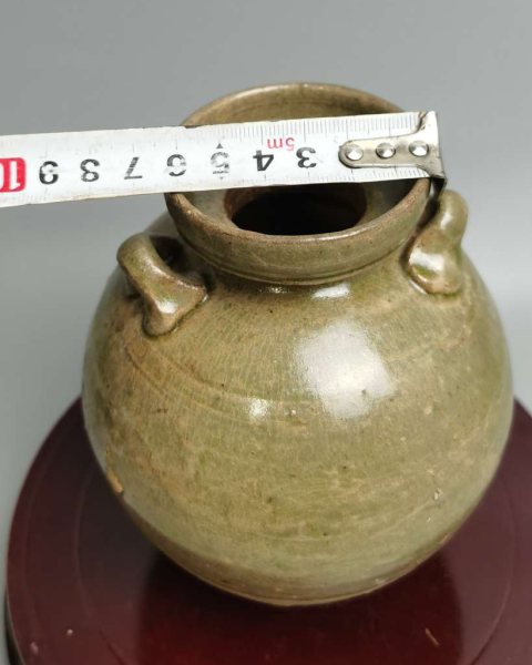 古玩陶瓷精美兩晉青釉雙系盤(pán)口壺拍賣(mài),當(dāng)前價(jià)格1元