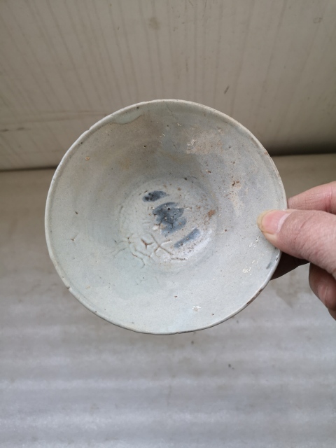 古玩陶瓷青花花卉紋碗拍賣，當前價格480元
