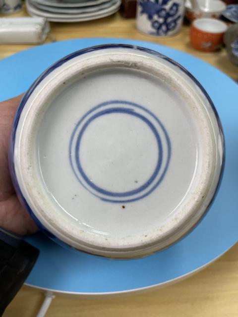 古玩陶瓷清晚期 精品青花冰梅罐拍賣，當(dāng)前價(jià)格1220元
