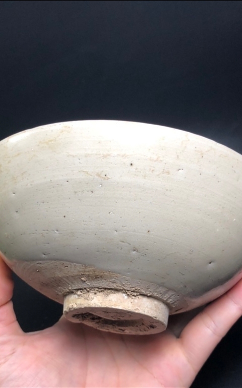 古玩陶瓷白釉碗拍賣,當前價格1元