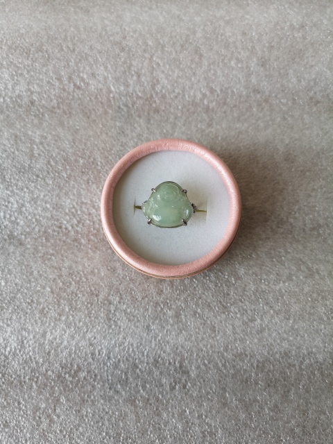 古玩玉器彌勒戒指拍賣,當前價格260元