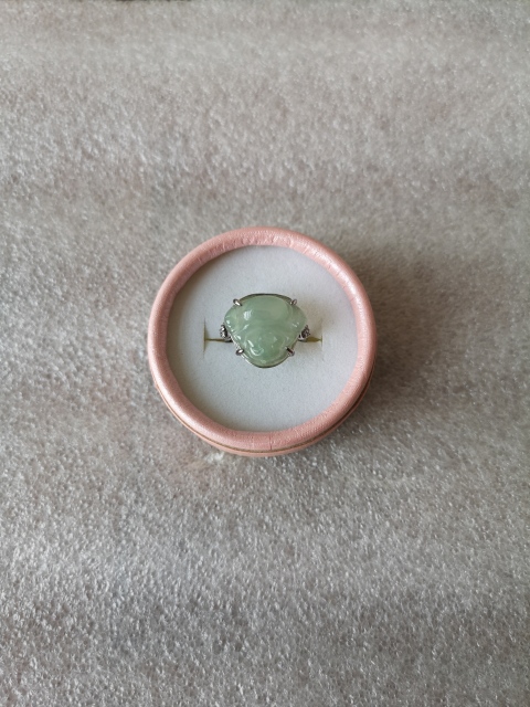古玩玉器彌勒戒指拍賣,當前價格260元