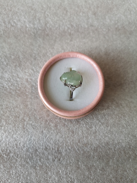古玩玉器彌勒戒指拍賣,當前價格260元