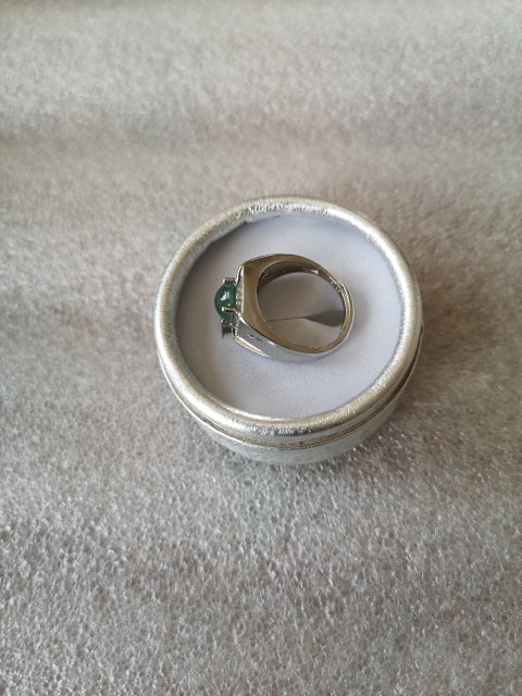 古玩玉器翡翠戒指拍賣，當前價格550元