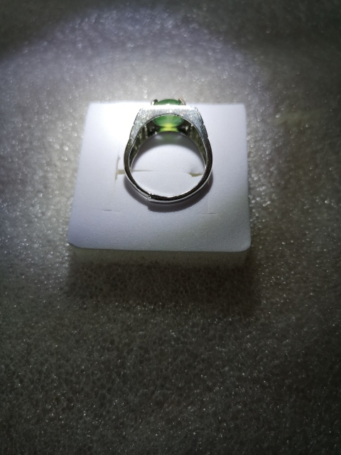 古玩玉器翡翠男戒指拍賣，當前價格550元